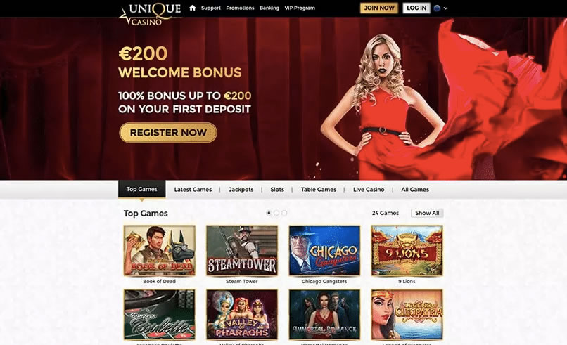 Um centro de jogos de slots online com muitos casinos famosos.